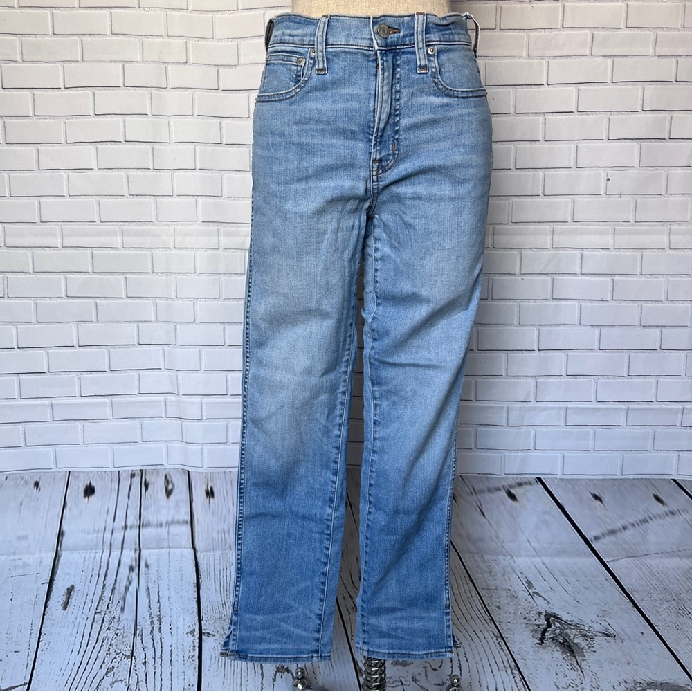 J. Crew Vintage Straight Jeans  Size 27 Blue Denim High Waist